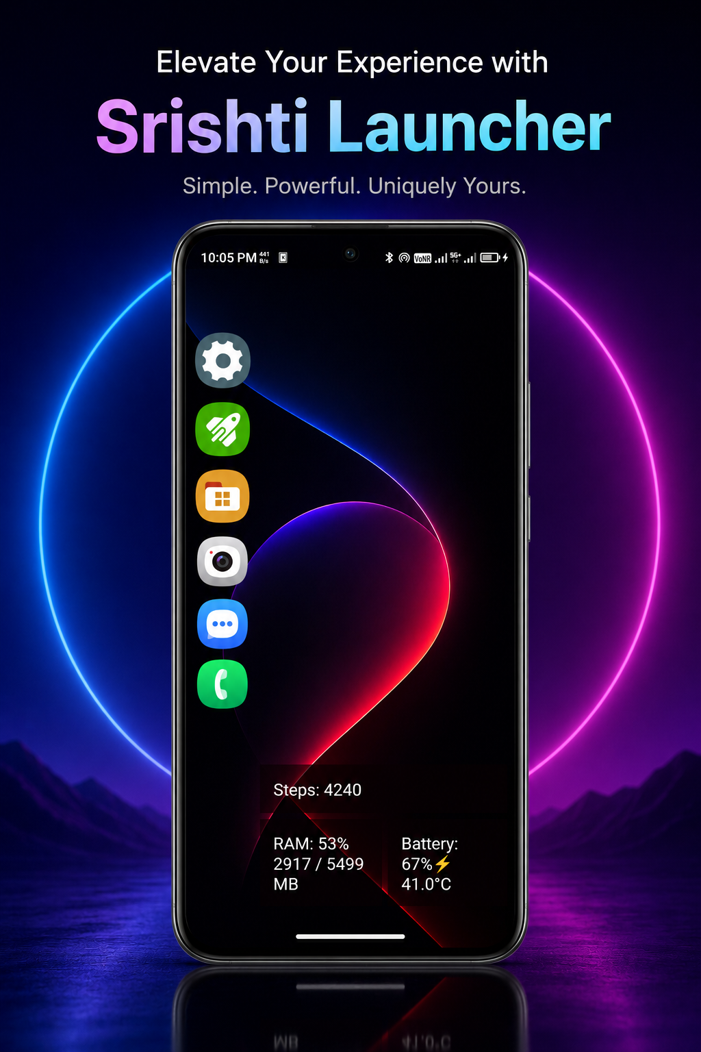 Minimal Launcher: Srishti Pro screenshot 1
