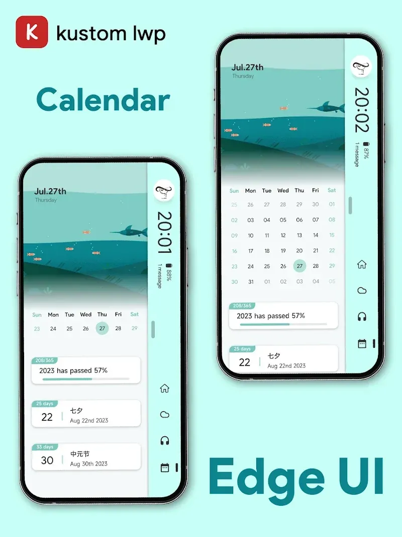 EdgeUI For KLWP screenshot 6