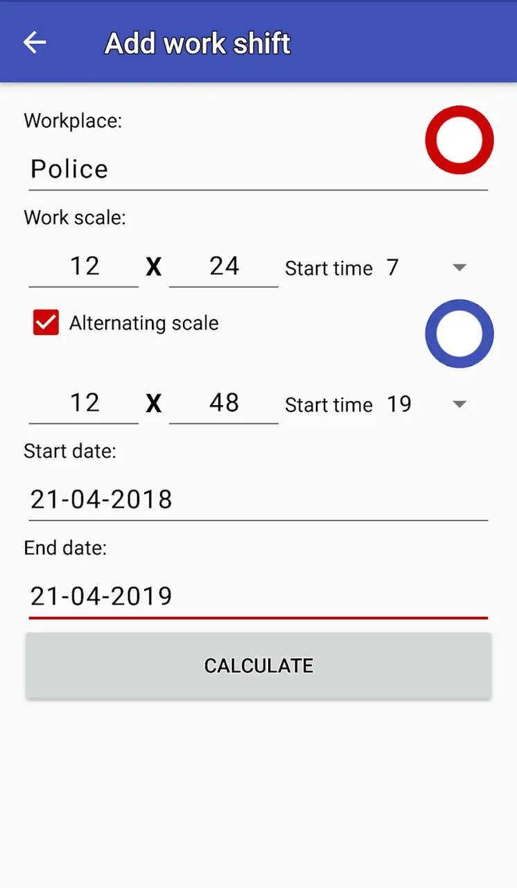 Easy work scheduling screenshot 3