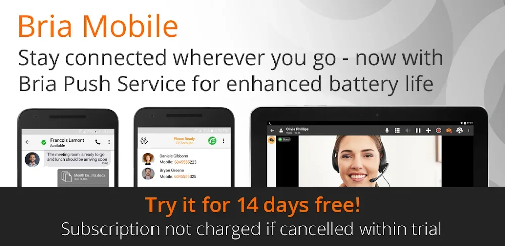 Bria Mobile screenshot 1