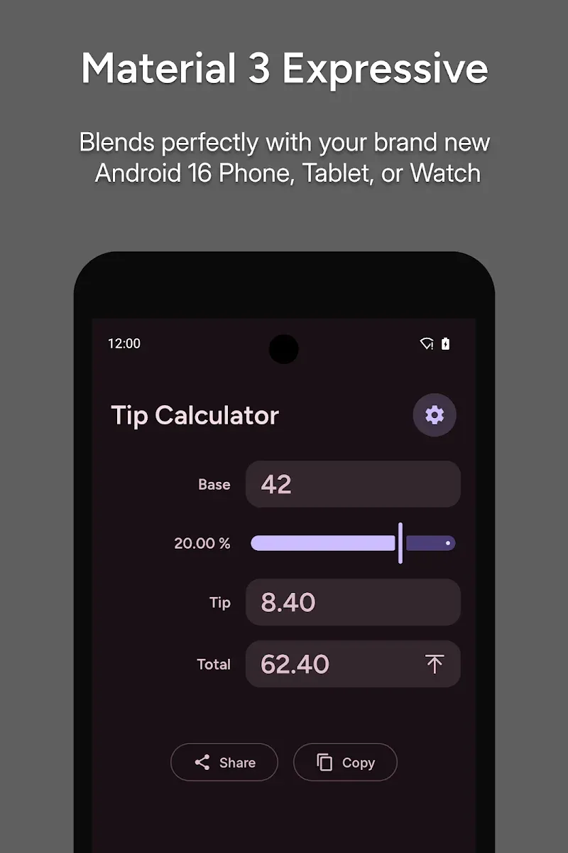 Tip Calculator — Clean, Simple screenshot 5
