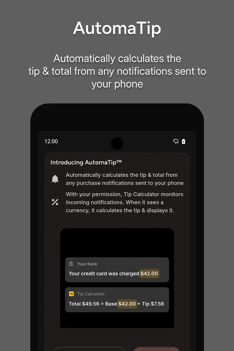 Tip Calculator — Clean, Simple screenshot 6