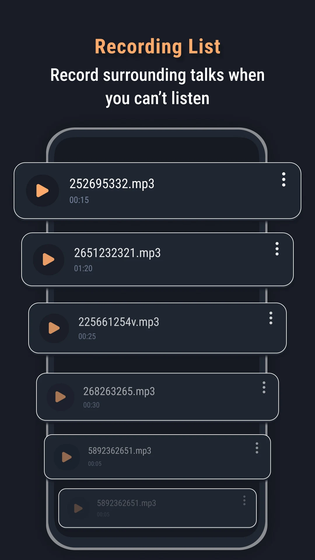 Safe Hearing: Recording Aid screenshot 4