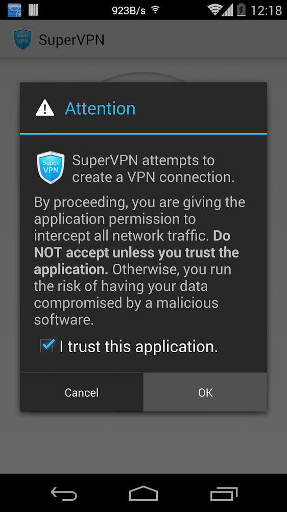 SuperVPN screenshot 2