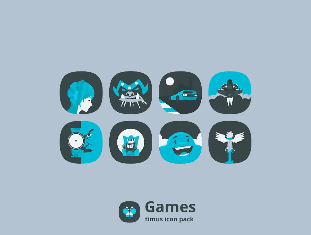 Timus: Squircle Dark Icon Pack screenshot 4