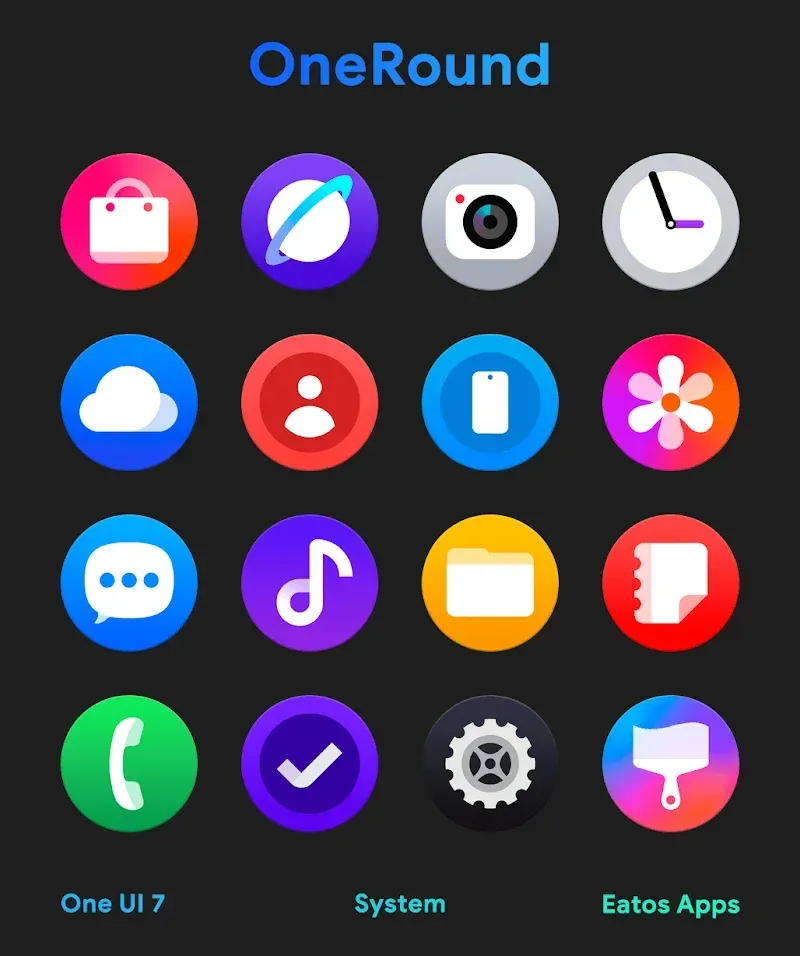 OneRound 7 - Icon Pack screenshot 2