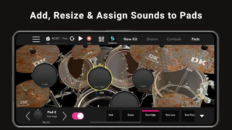 DrumKnee 3D Drums screenshot 3