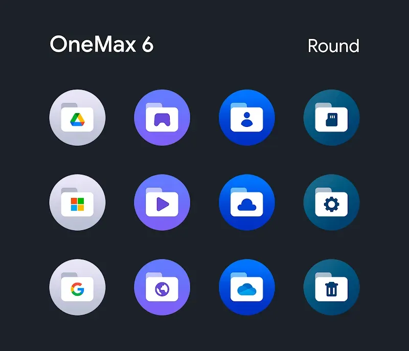 OneMax 6 - Icon Pack (Round) screenshot 5