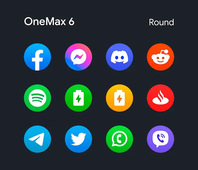 OneMax 6 - Icon Pack (Round) screenshot 3