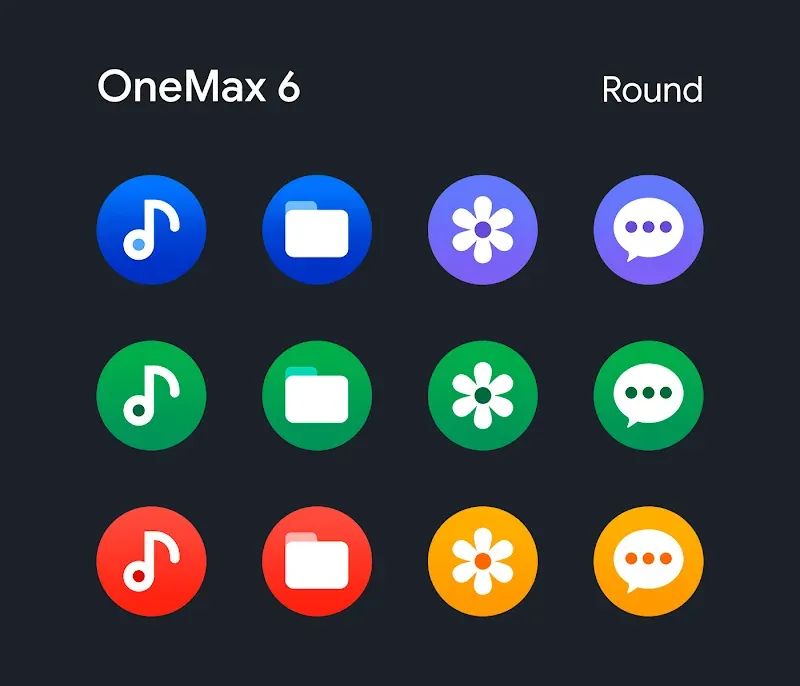 OneMax 6 - Icon Pack (Round) screenshot 4