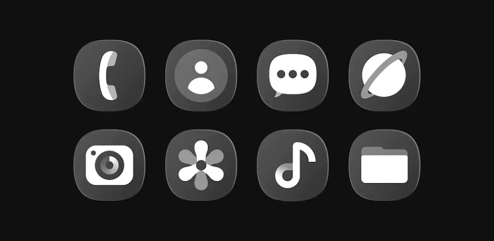 OneGlass 8 - Icon Pack screenshot 1