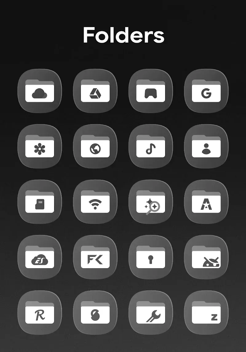OneGlass 8 - Icon Pack screenshot 6