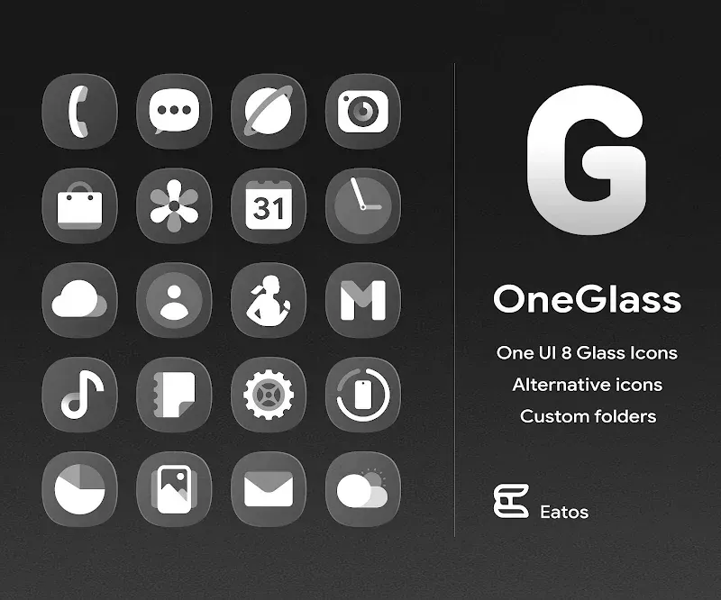OneGlass 8 - Icon Pack screenshot 2
