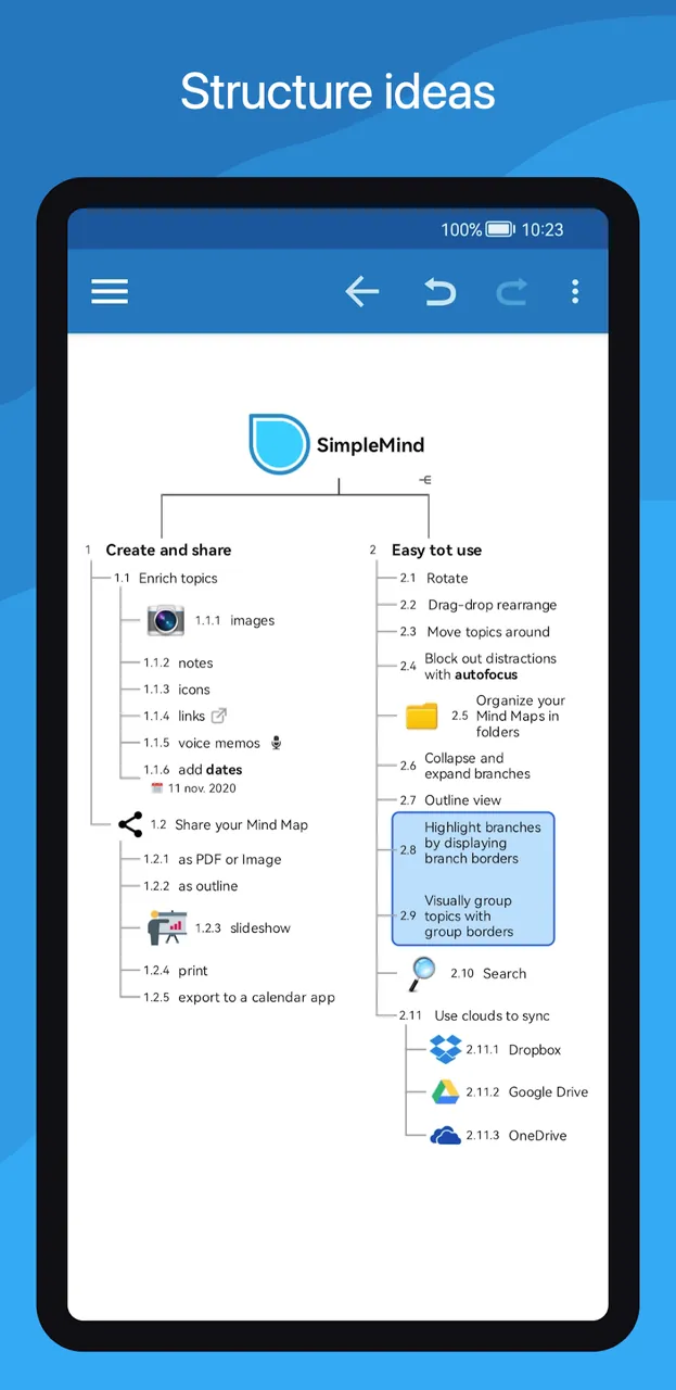 SimpleMind Pro screenshot 4