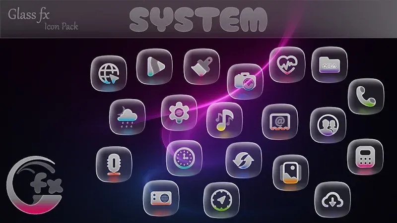 Glass FX Icon Pack screenshot 2