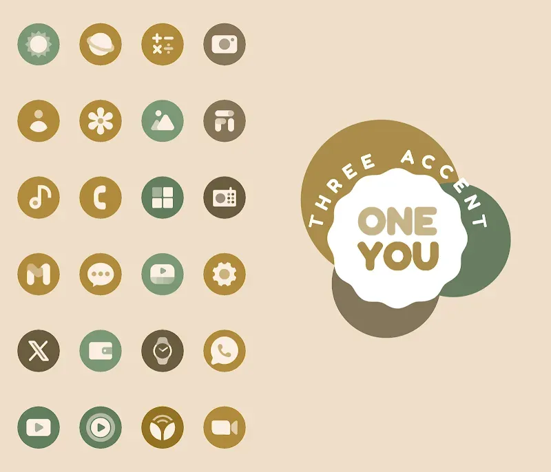 OneYou Three Accent Icons screenshot 2