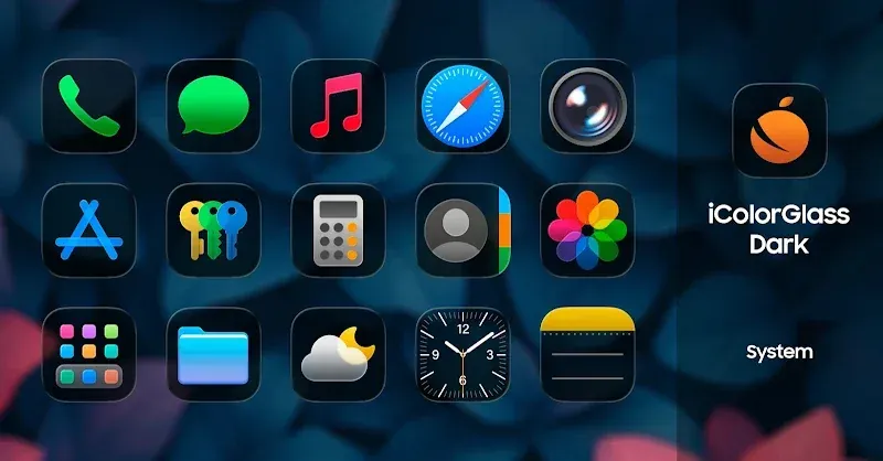 iColorGlass Dark screenshot 2