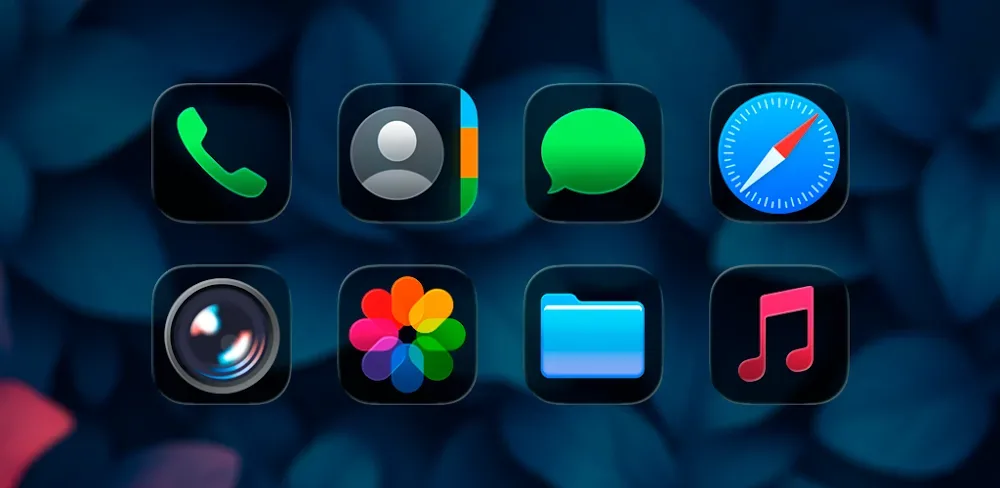 iColorGlass Dark screenshot 1