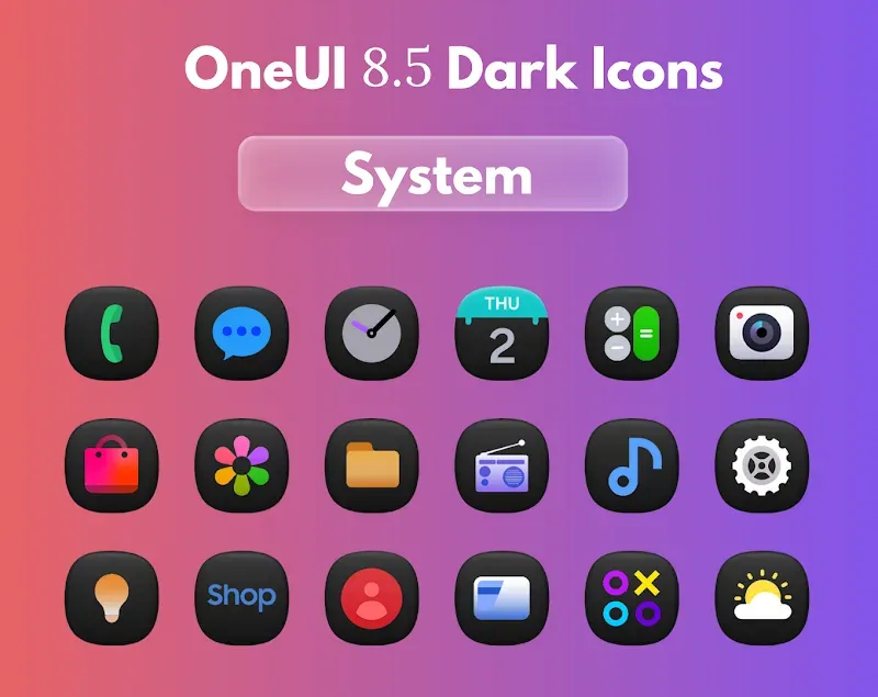 OneUI 8.5 Dark Icons screenshot 2