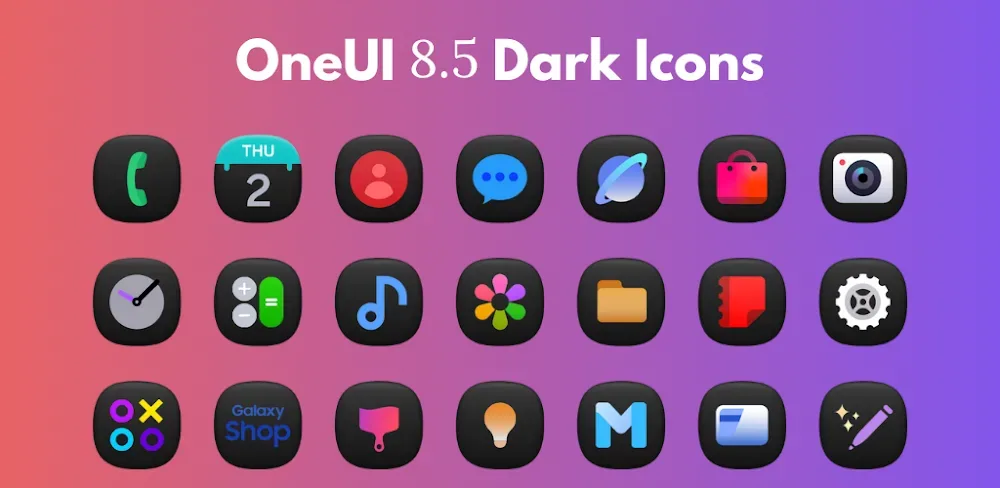 OneUI 8.5 Dark Icons screenshot 1