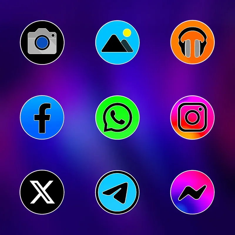 Pixly Fluo - Icon Pack screenshot 4