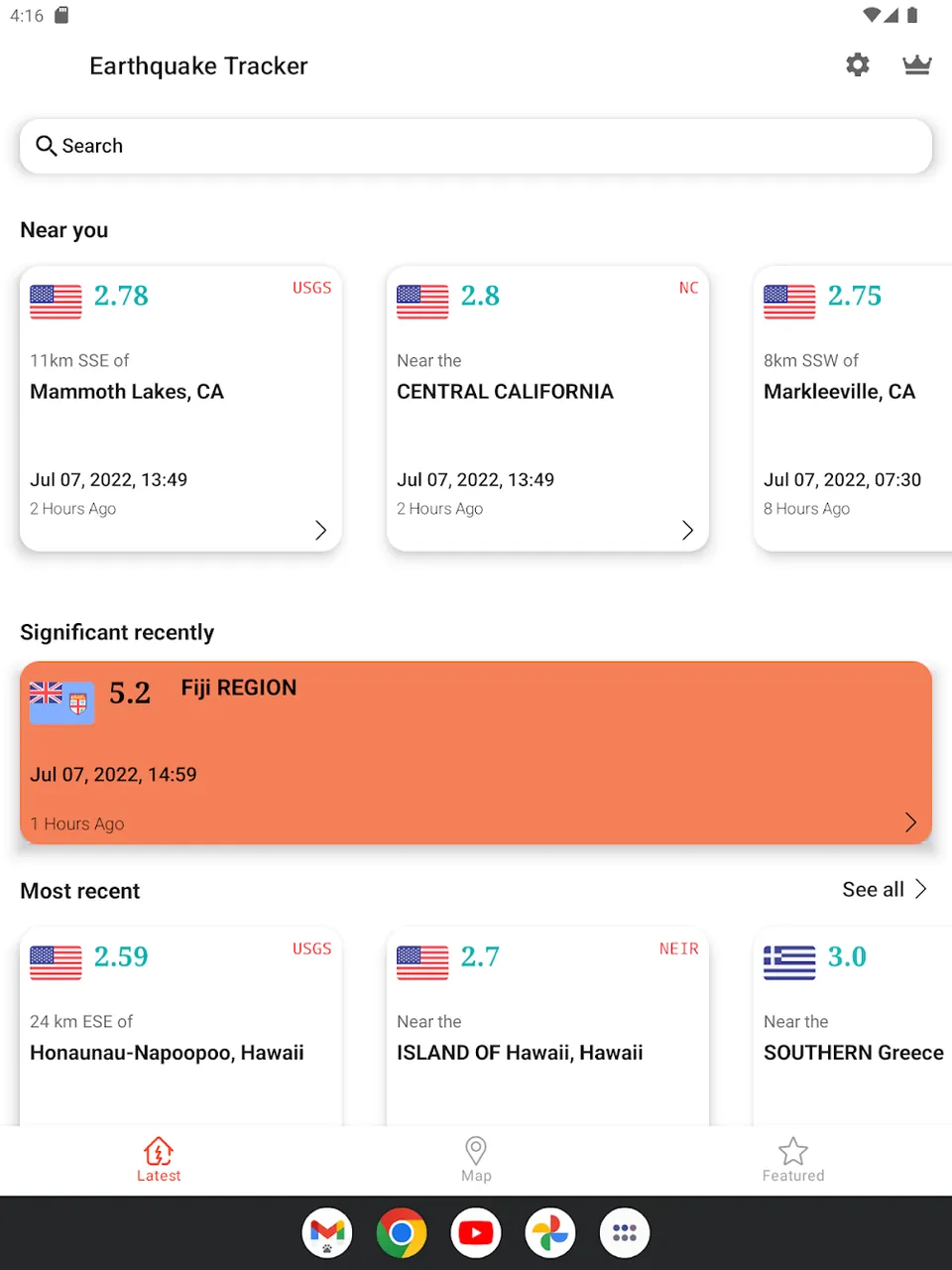 Earthquake Tracker screenshot 7