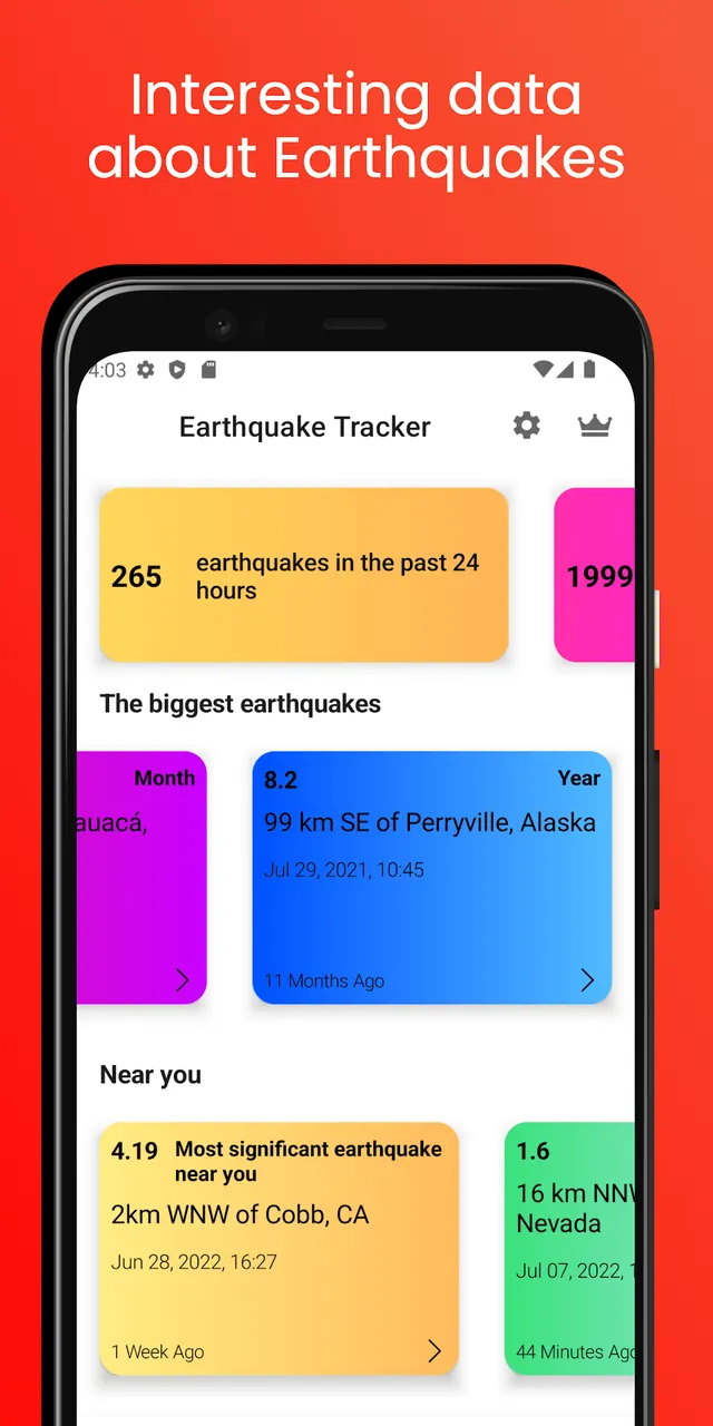 Earthquake Tracker screenshot 4
