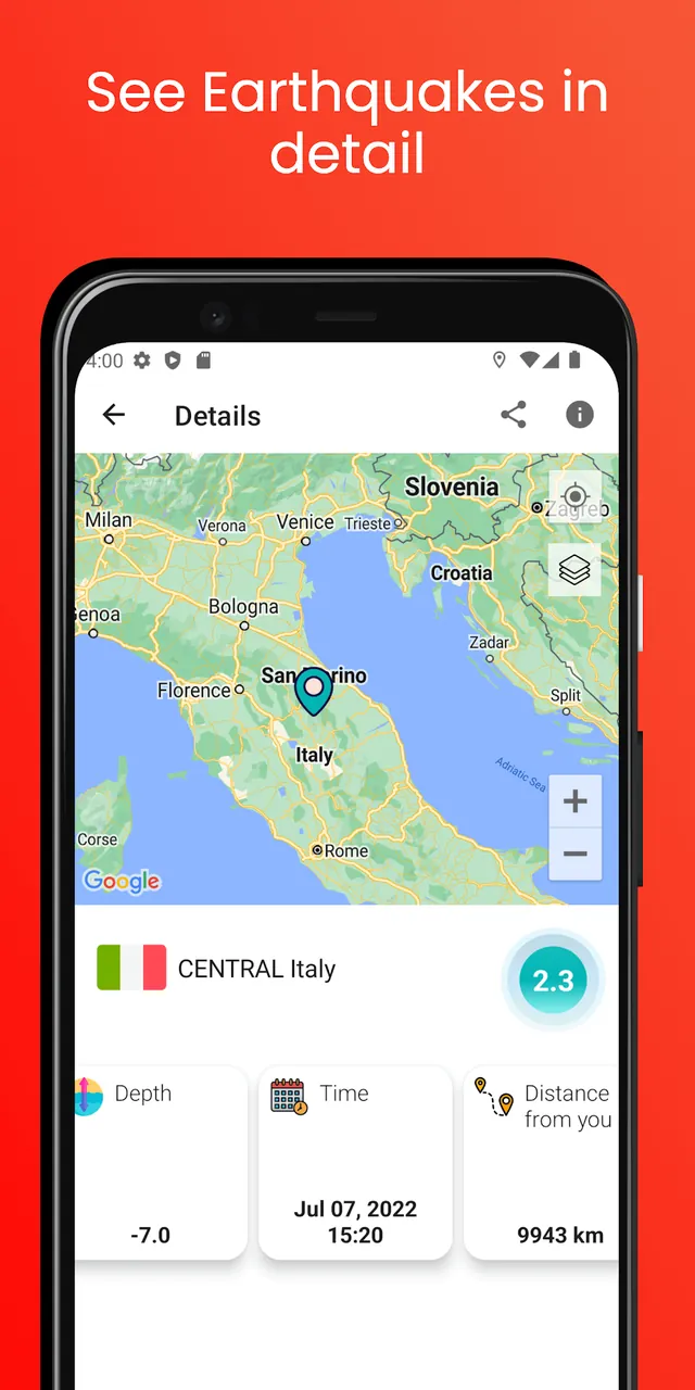 Earthquake Tracker screenshot 3