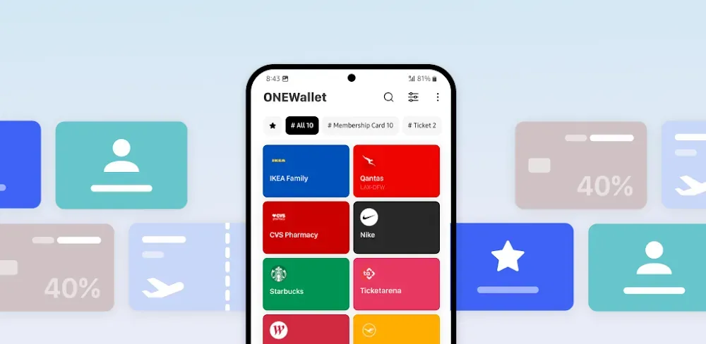 ONEWallet - Cards Wallet screenshot 1
