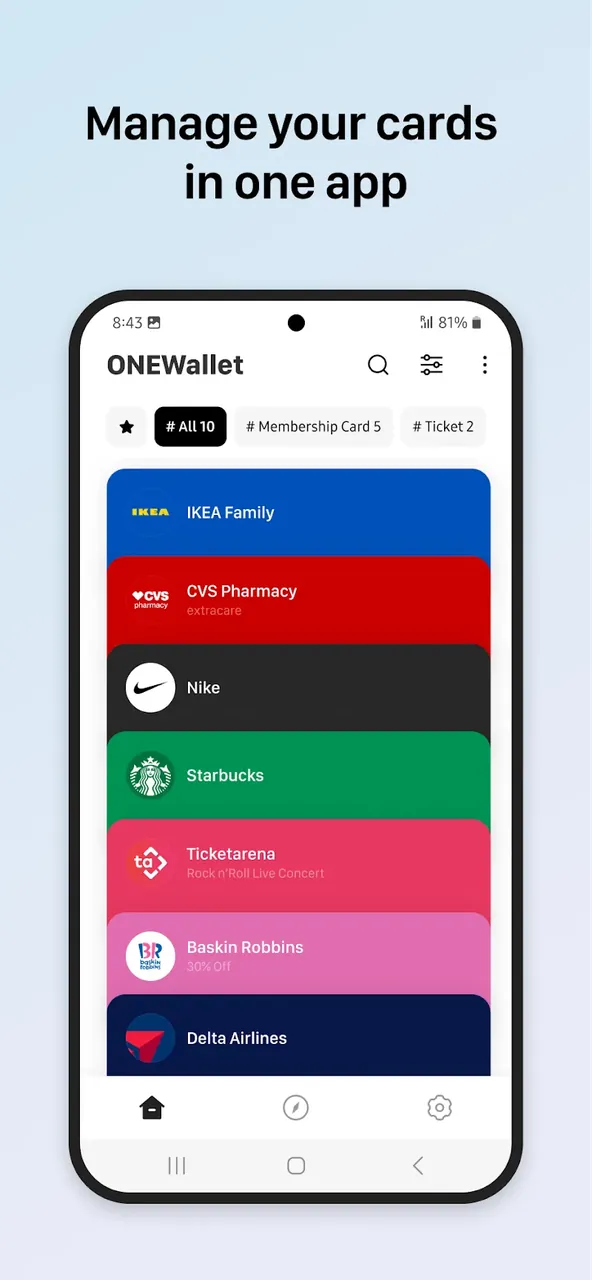 ONEWallet - Cards Wallet screenshot 3