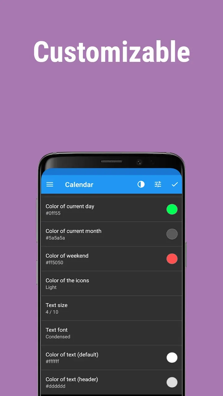 Calendar Widget screenshot 6