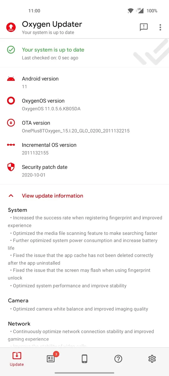 Oxygen Updater screenshot 2
