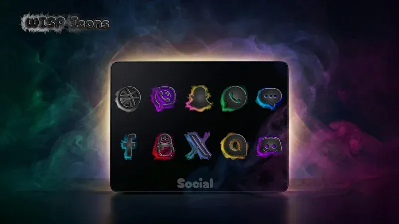 Wisp Dark Icons screenshot 4