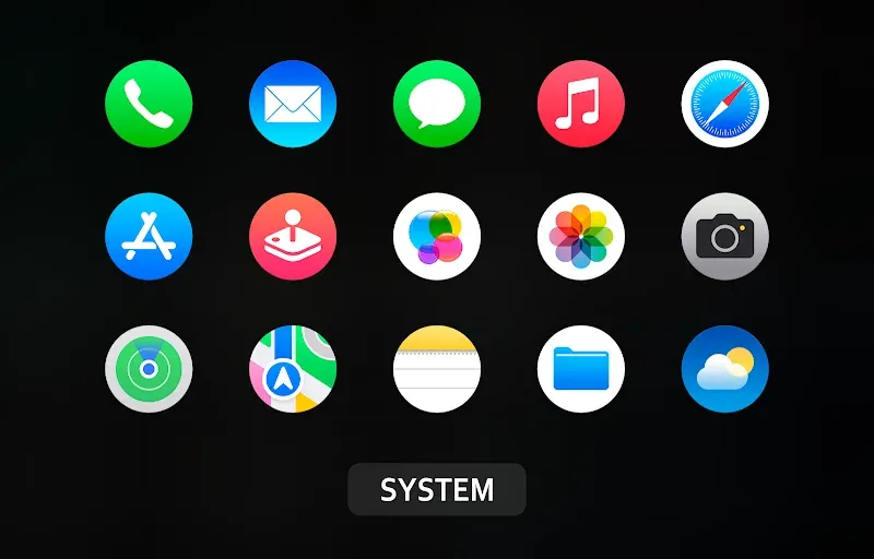 iPear Pro - Icon Pack (Round) screenshot 3
