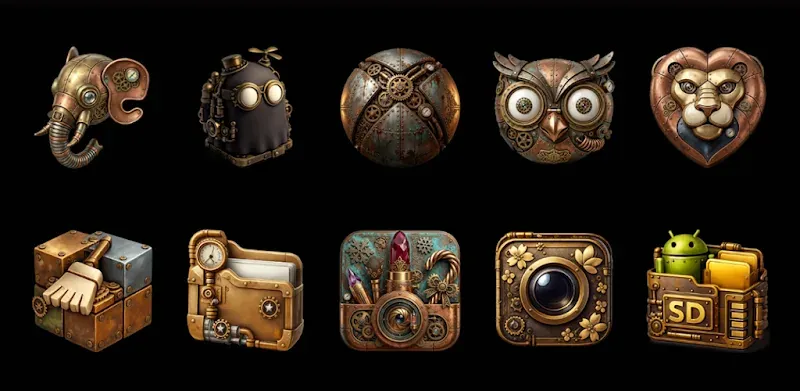 Steampunk - Icon Pack screenshot 3
