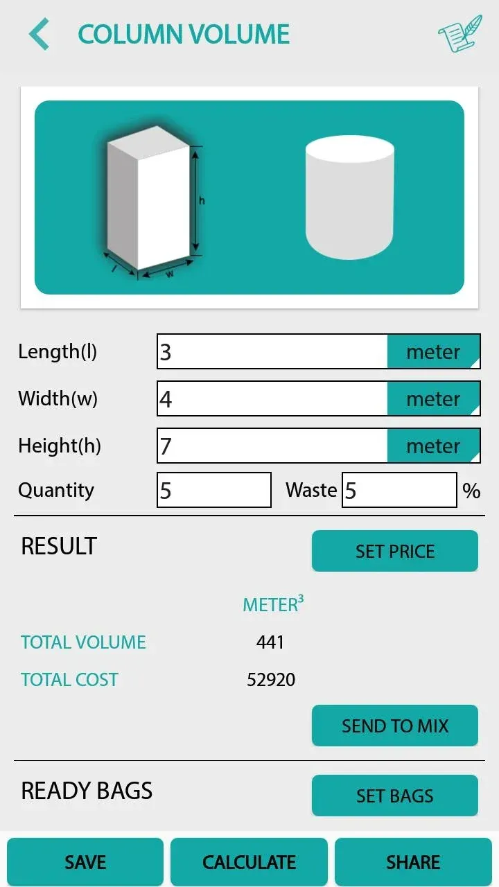 Civil: Concrete Calculator screenshot 6