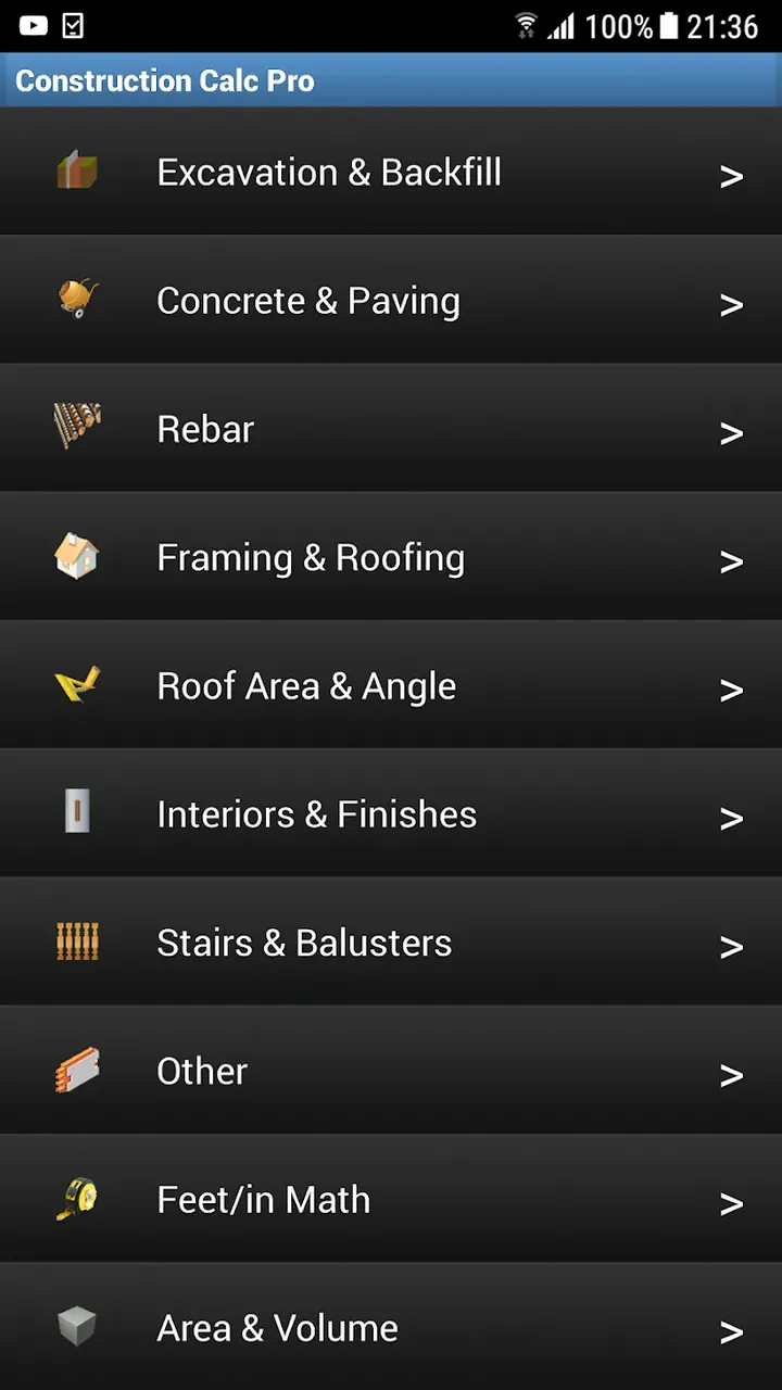 Construction Calculator Pro screenshot 2