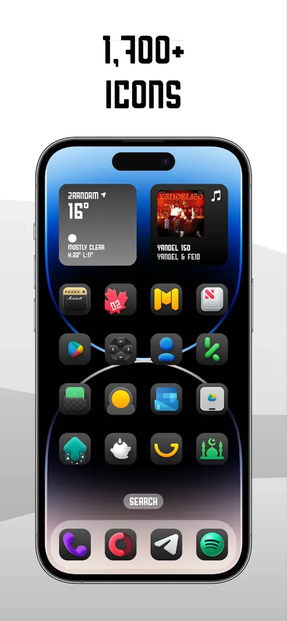 Aventura Dark - Icon Pack screenshot 4
