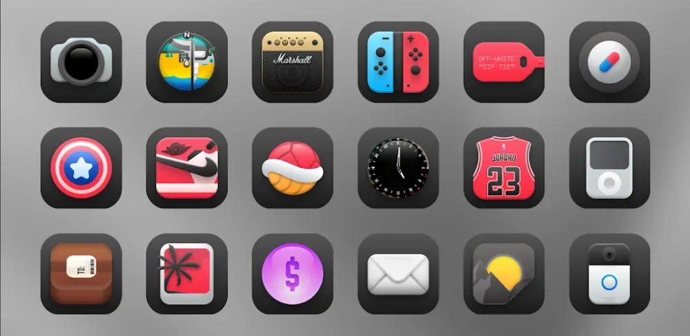 Aventura Dark - Icon Pack screenshot 1