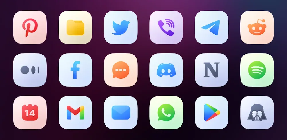 Ares Light: Pastel Icon Pack screenshot 1