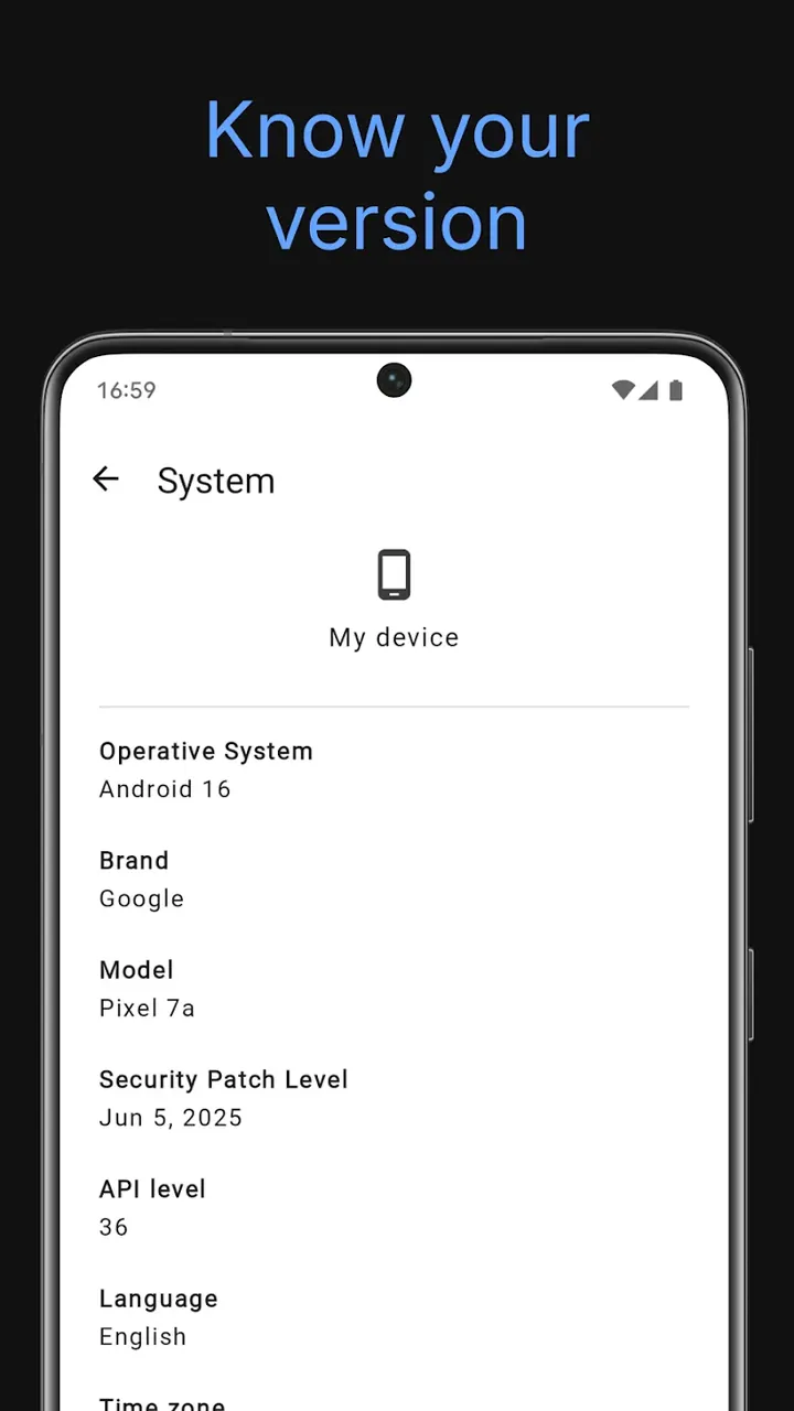 System information screenshot 4