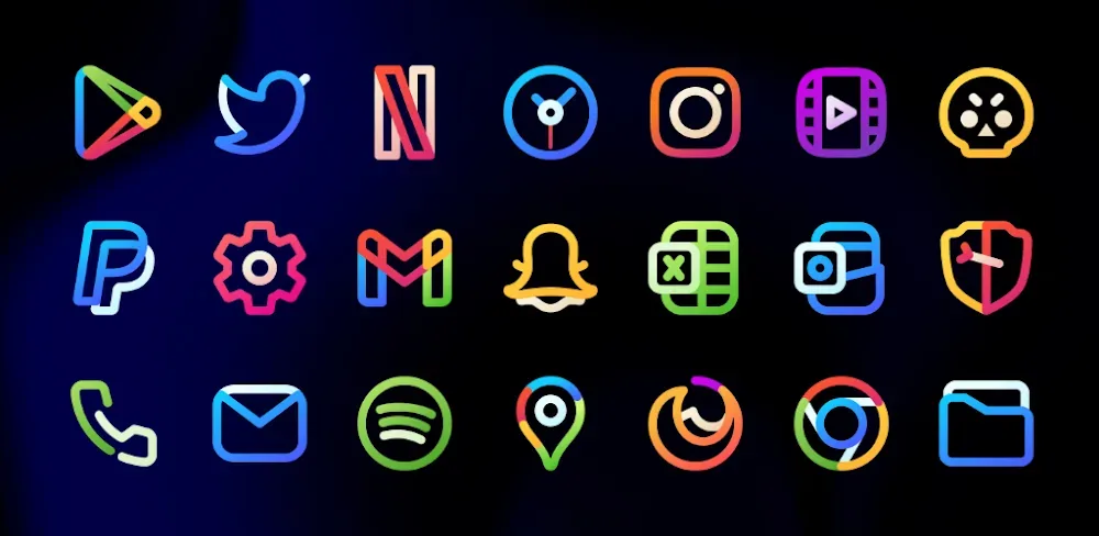 Aline: bold linear icon pack screenshot 1