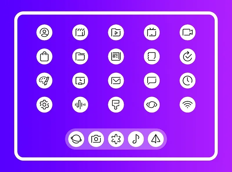 Whiux - Icon Pack (Round) screenshot 5