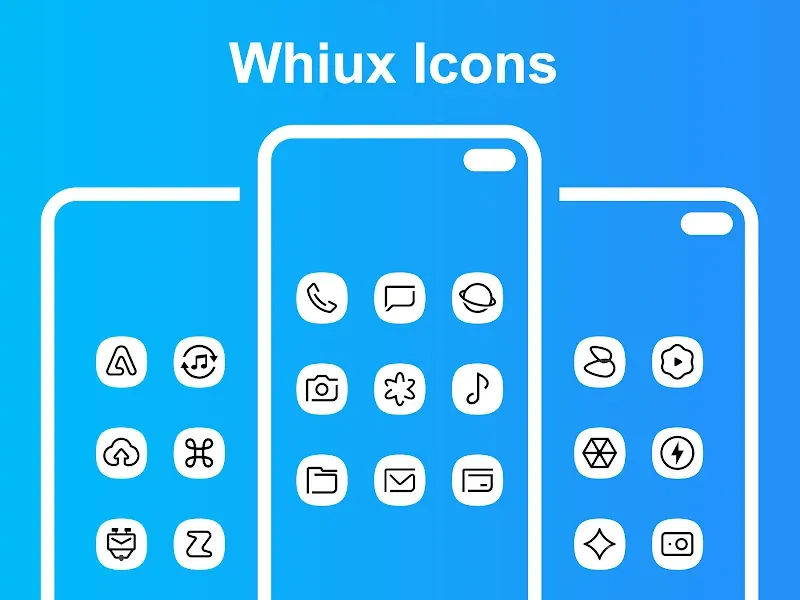 Whiux White - Icon Pack screenshot 2