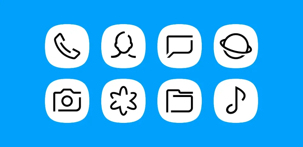 Whiux White - Icon Pack screenshot 1