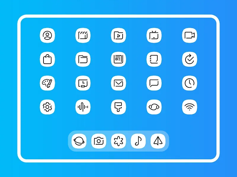 Whiux White - Icon Pack screenshot 6