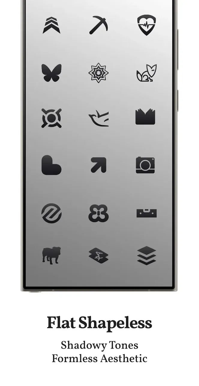 Dark Shapeless Icon Pack screenshot 4
