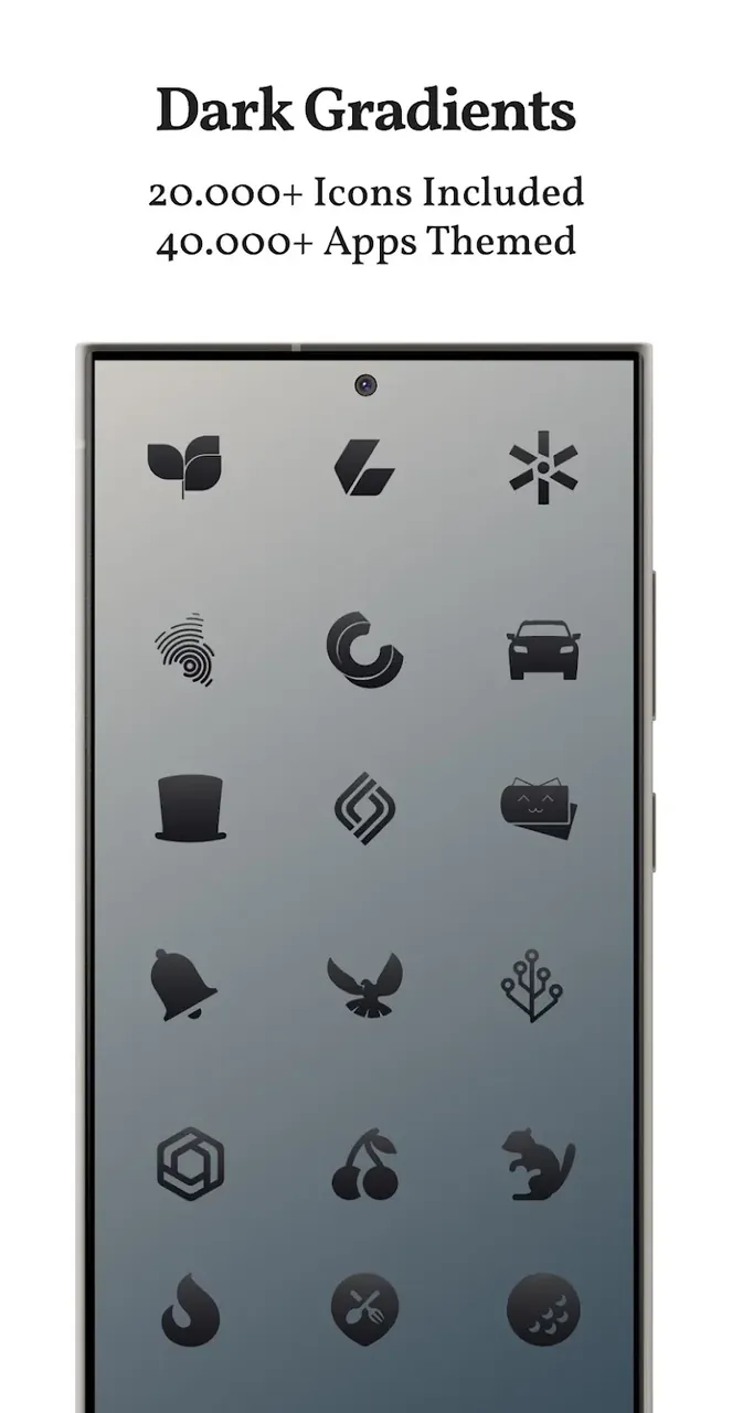 Dark Shapeless Icon Pack screenshot 3