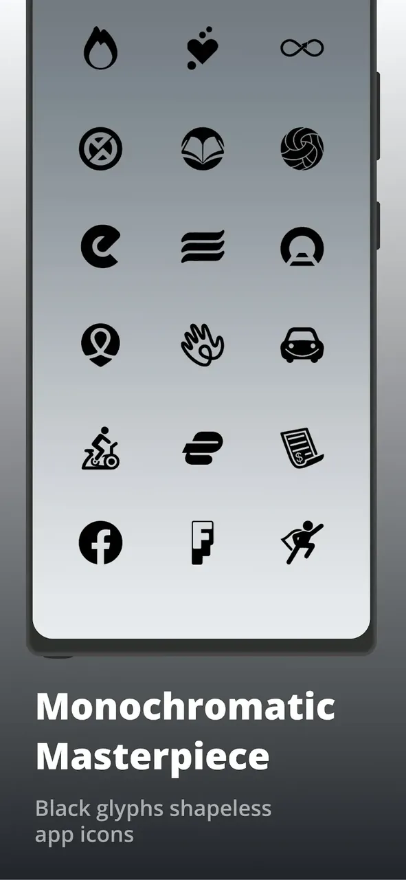 Dark Side Black Icon Pack screenshot 5