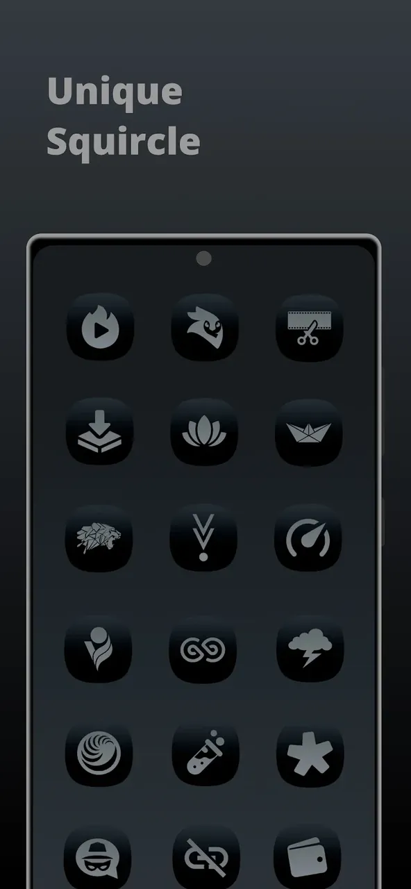 Midnight Dark - Icon Pack screenshot 4